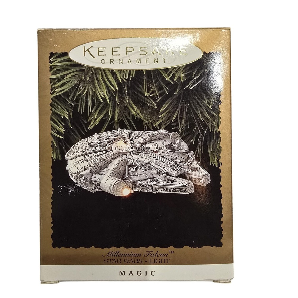 HALLMARK 1996 STAR WARS MILLENIUM FALCON LIGHTED ORNAMENT